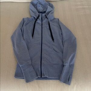 Blue Hooded Men's Jacket